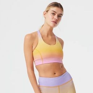 Outdoor Voices Doing Things Bra in Multi Ombré - size S